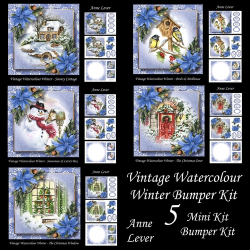 Vintage Watercolour Winter Bumper Kit
