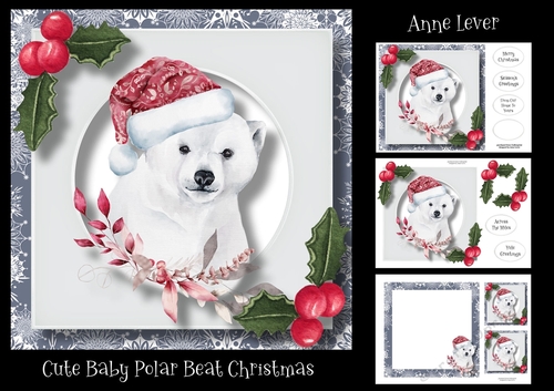 Cute Baby Polar Bear Christmas