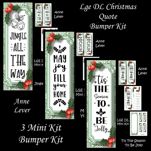 Lge DL Christmas Quote Bumper Kit