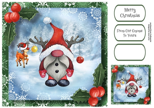 Rudolf Santa Gnome 8x8