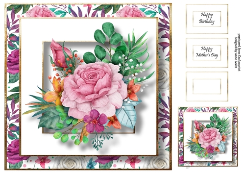 Beautiful Roses Bouquet 3 8x8