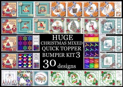 Huge Christmas Mixed QUICK TOPPER Bumper Kit 3