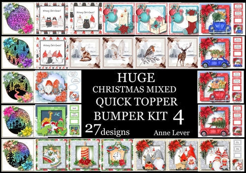 Huge Christmas Mixed QUICK TOPPER Bumper Kit 4