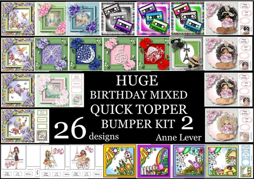 Huge Birthday Mixed QUICK TOPPER Bumper Kit 2