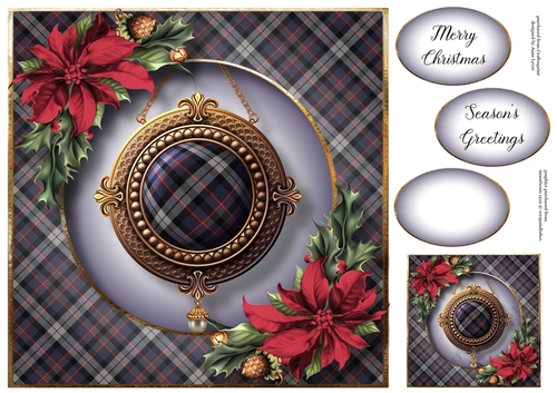 The Tartan Christmas Ornament 8x8