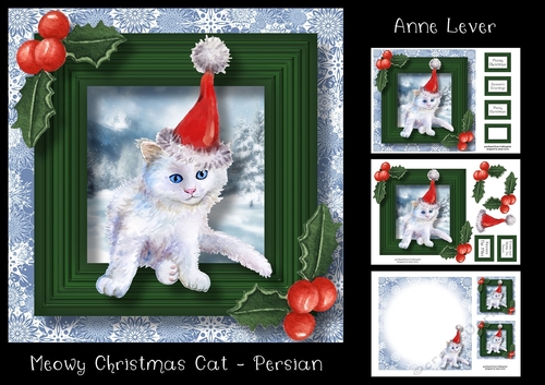 Meowy Christmas Cat - Persian
