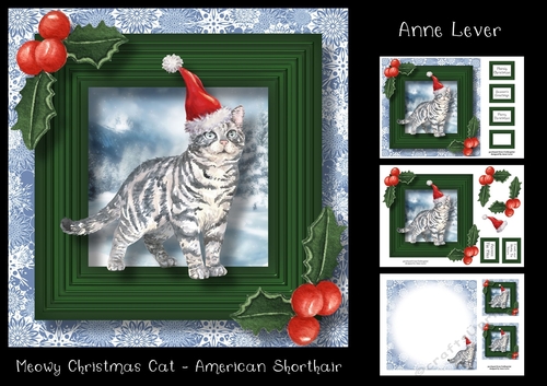 Meowy Christmas Cat - American Shorthair