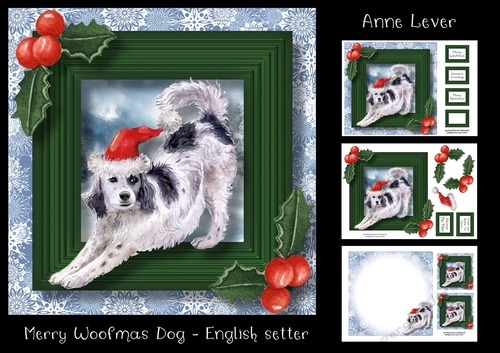 Merry Woofmas Dog - English Setter
