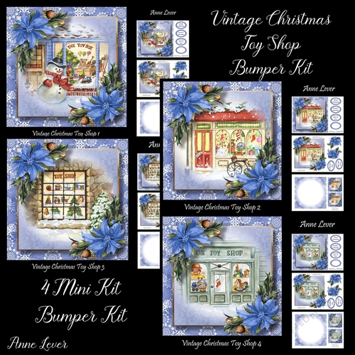 Vintage Christmas Toy Shop Bumper Kit