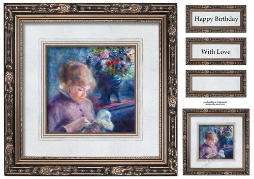 The Gallery - Renoir - Young Woman Sewing