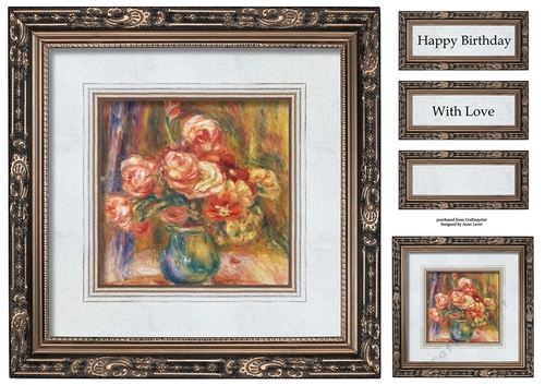 The Gallery - Renoir - Vase Of Roses