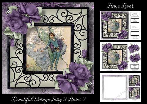 Beautiful Vintage Fairy & Roses 2