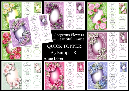Gorgeous Flowers & Beautiful Frame QUICK TOPPER Bumper Kit