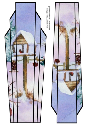 Lge Dl Art Deco Winter Scenic Topper 1