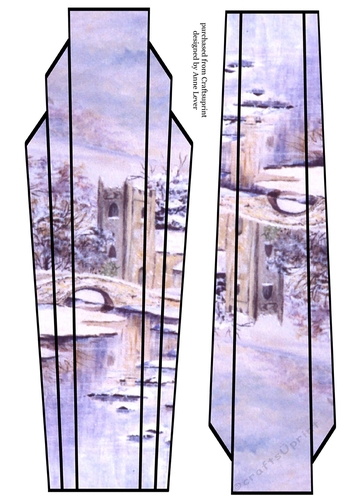 Lge Dl Art Deco Winter Scenic Topper 2