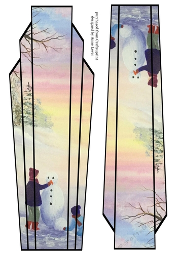 Lge Dl Art Deco Winter Scenic Topper 3