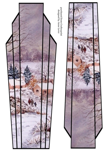 Lge Dl Art Deco Winter Scenic Topper 4