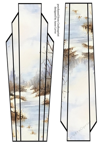 Lge Dl Art Deco Winter Scenic Topper 6