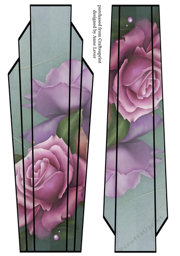 Lge DL Art Deco Floral Topper 4