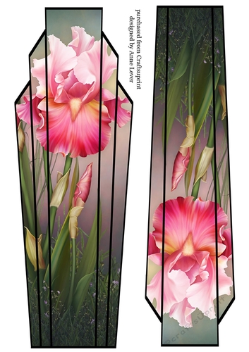 Lge DL Art Deco Floral Topper 5