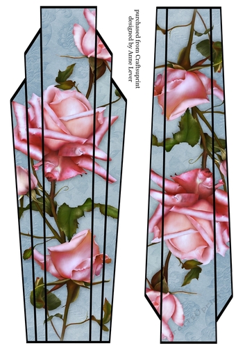 Lge DL Art Deco Floral Topper 8