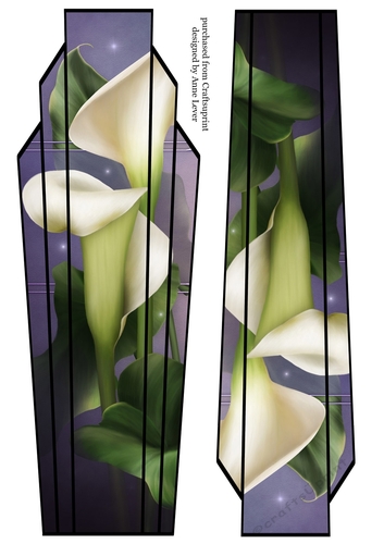 Lge DL Art Deco Floral Topper 16