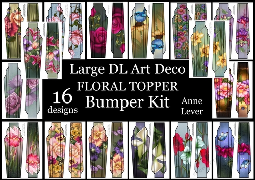 Lge DL Art Deco Floral Topper Bumper Kit
