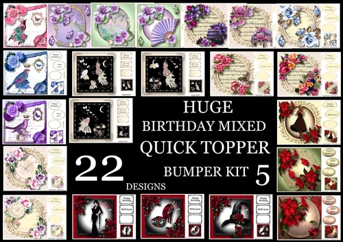 Huge Birthday Mixed QUICK TOPPER Bumper Kit 5
