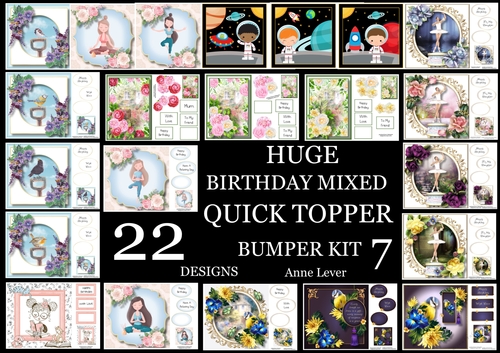 Huge Birthday Mixed QUICK TOPPER Bumper Kit 7