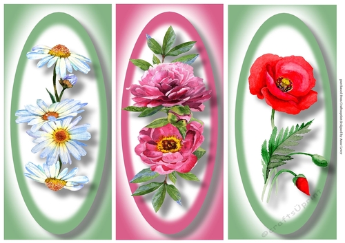 Simple Floral DL Trio Quick Toppers Sheet 5