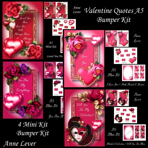 Valentine Quotes A5 Bumper Kit