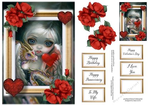 A Dragonling Valentine - Jasmine Becket-Griffith A5