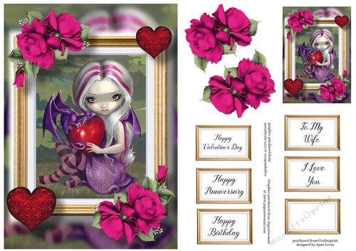 Valentine Dragon - Jasmine Becket-Griffith A5