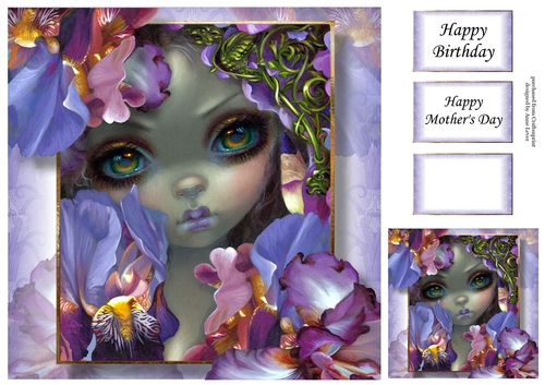 The Language Of Flowers - Iris - JBG 8x8