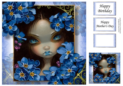 The Language Of Flowers - Forget-Me-Nots - JBG 8x8