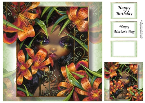 The Language Of Flowers - Orange Lilies - JBG 8x8