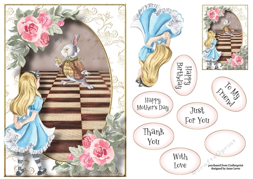 Alice & The White Rabbit A5