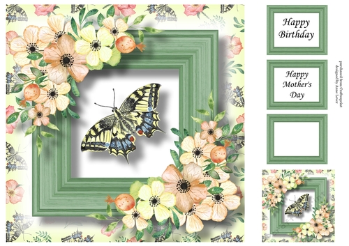 Beautiful Butterfly 2 8x8