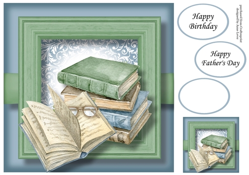 To A Book Lover 2 - No Flowers 8x8