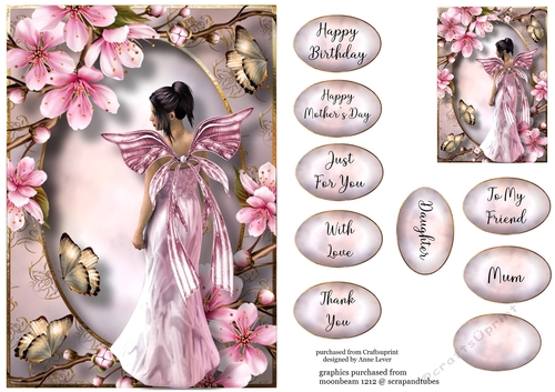 Spring Blossom Fairy - Pink A5