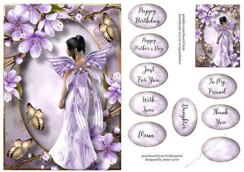 Spring Blossom Fairy - Purple A5