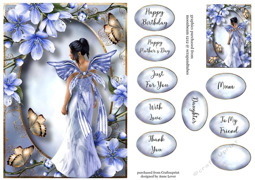 Spring Blossom Fairy - Blue A5