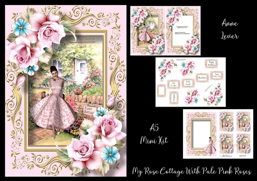 My Rose Cottage With Pale Pink Roses