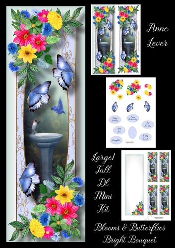 Blooms & Butterflies - Bright Bouquet