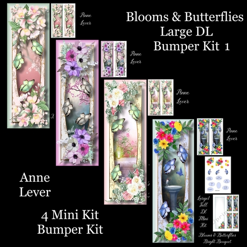 Blooms & Butterflies Large DL Bumper Kit 1