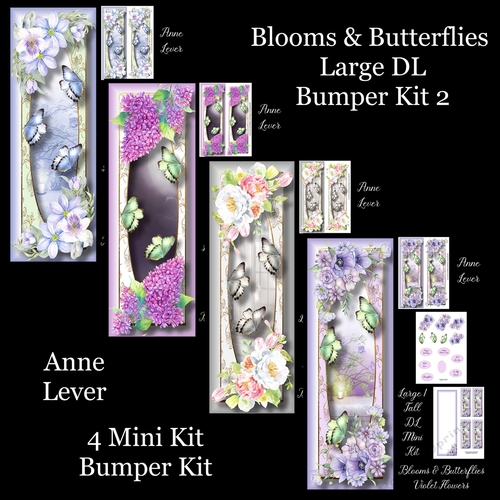 Blooms & Butterflies Large DL Bumper Kit 2