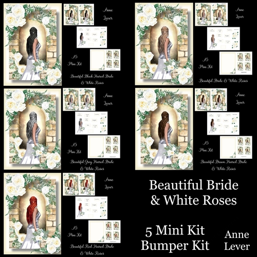 Beautiful bride & White Roses Bumper Kit