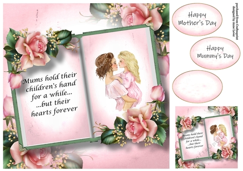 Open Book - Mums Hold Their Childrens Hand... 8x8