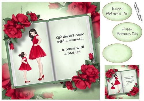 Open Book - Life Comes With A Mother 8x8