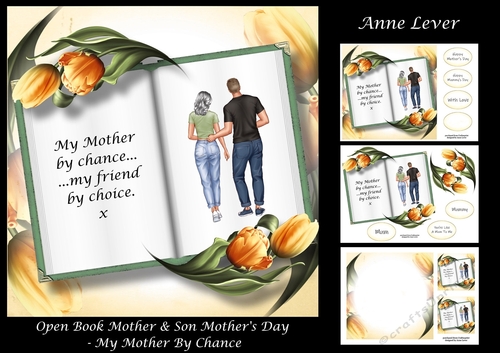 Open Book Mother & Son Mothers Day - My Mother By Chance...
